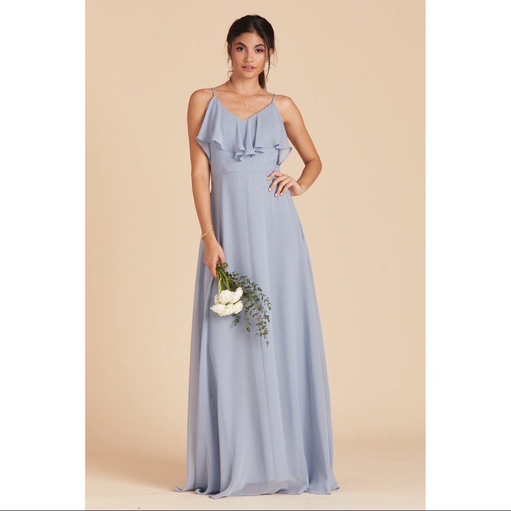 Birdy Grey Convertible Jane Dress Dusty Blue size 0 Bridesmaids Gown
